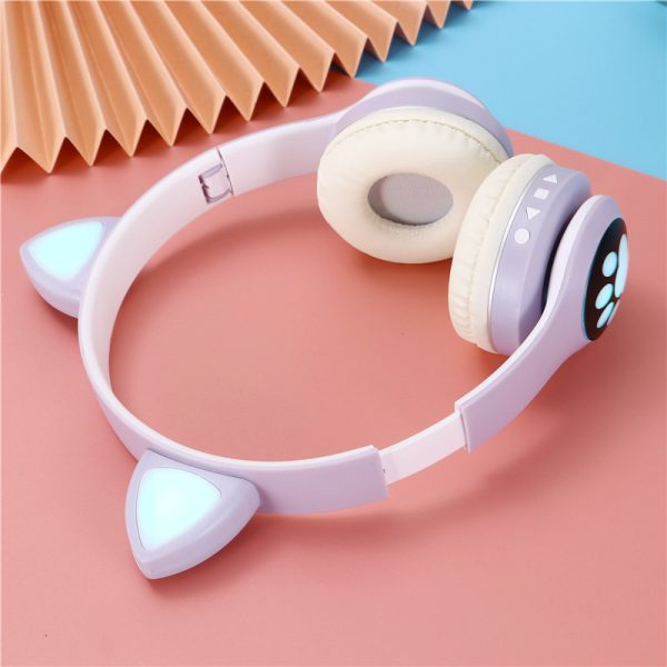 Wireless Headphone Bluetooth 5.0 | Cute Cat Ear RGB Light Headband