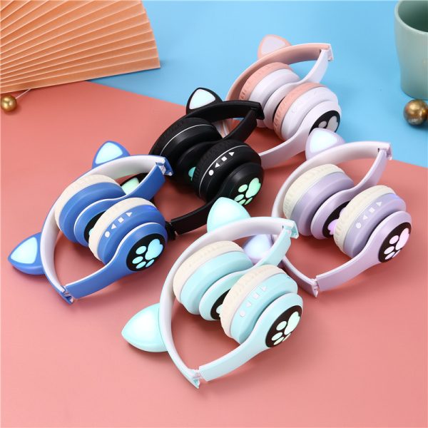 Wireless Headphone Bluetooth 5.0 | Cute Cat Ear RGB Light Headband - Image 4