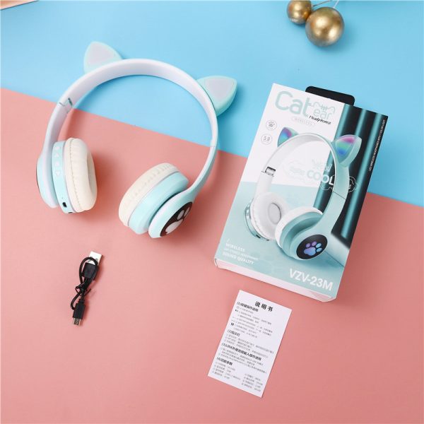 Wireless Headphone Bluetooth 5.0 | Cute Cat Ear RGB Light Headband - Image 3